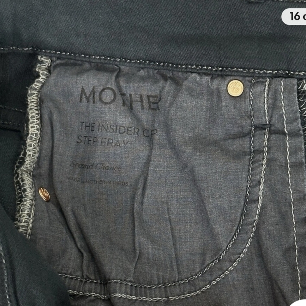 MOTHER Gray Ankle Cropped Jeans - Picture 8 of 11